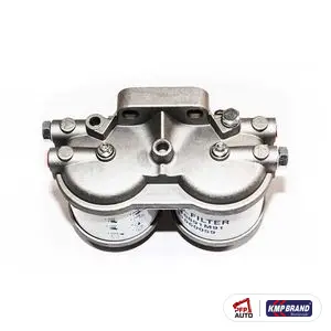 Filtru combustibil dublu complet (2 X pahare din aluminiu) pentru Perkins, cod 11060059