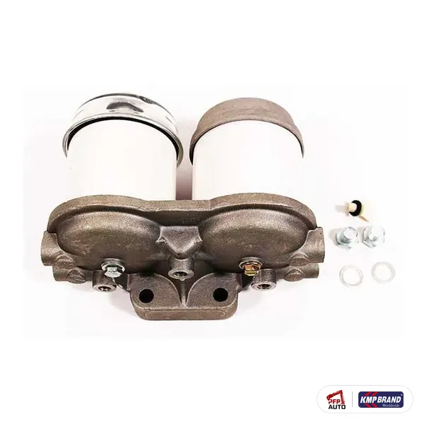 Filtru combustibil complet, dublu KMP Brand, pentru Massey Ferguson, cod 1446891M91