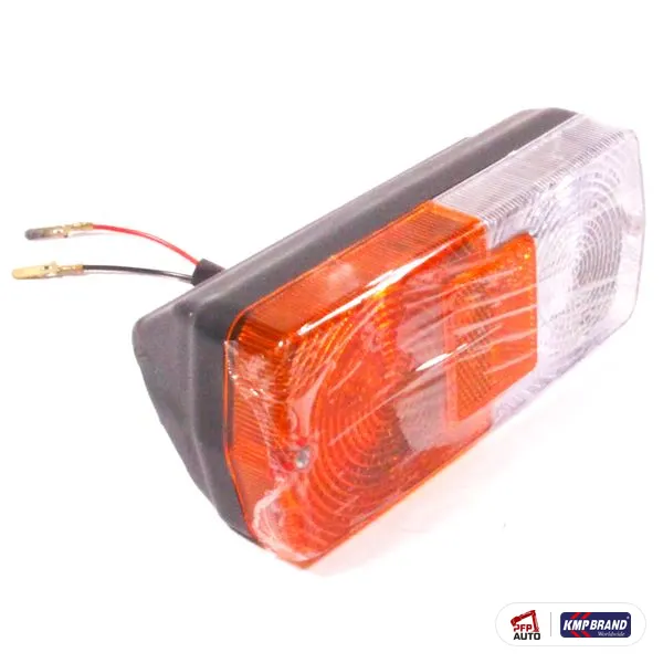 Lampă aripă stânga, portocaliu/alb KMP Brand, pentru Massey Ferguson, cod 1678991M91
