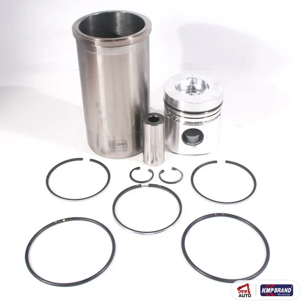 Kit piston, cămașă și segmenți, cu piston Alfin KMP Brand, pentru Case IH, cod 1806470C91