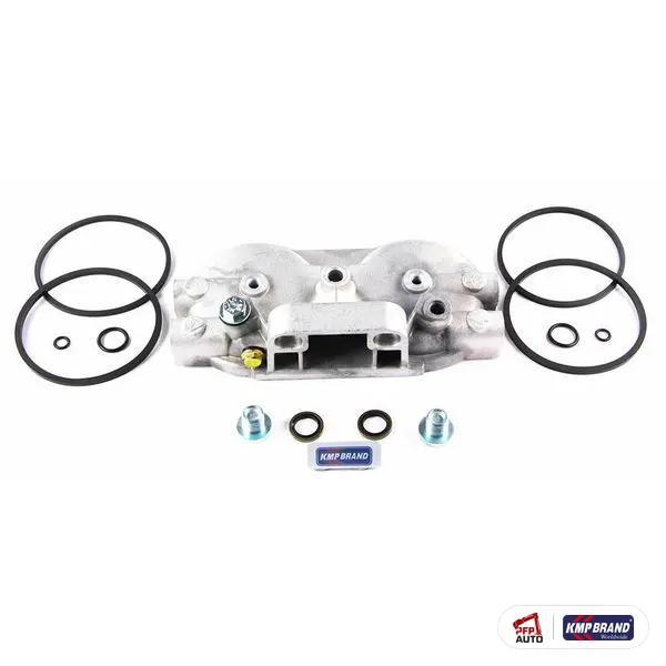 Suport filtru combustibil, dublu, 1/2 in UNF KMP Brand, pentru Massey Ferguson, cod 18902181M1