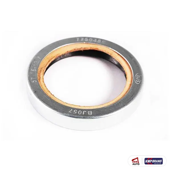 Simering capac frontal, din piele, variantă veche KMP Brand, pentru Perkins, cod 2414111