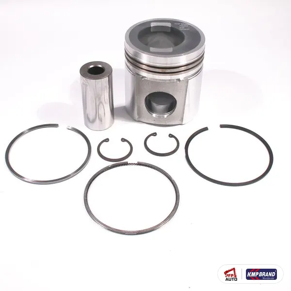 Piston cu bolț, siguranțe și segmenți KMP Brand, pentru Cummins®, cod 3802474
