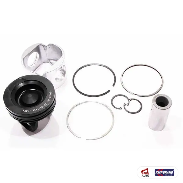 Piston cu bolț, siguranțe și segmenți KMP Brand, pentru Cummins®, cod 4089944