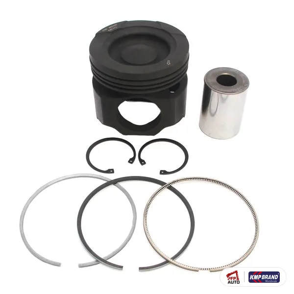 Piston cu bolț, siguranțe și segmenți KMP Brand, pentru Cummins®, cod 4376244