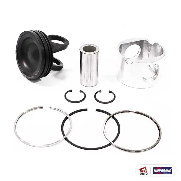 Piston cu bolț, siguranțe și segmenți KMP Brand, pentru Cummins®, cod 4955237
