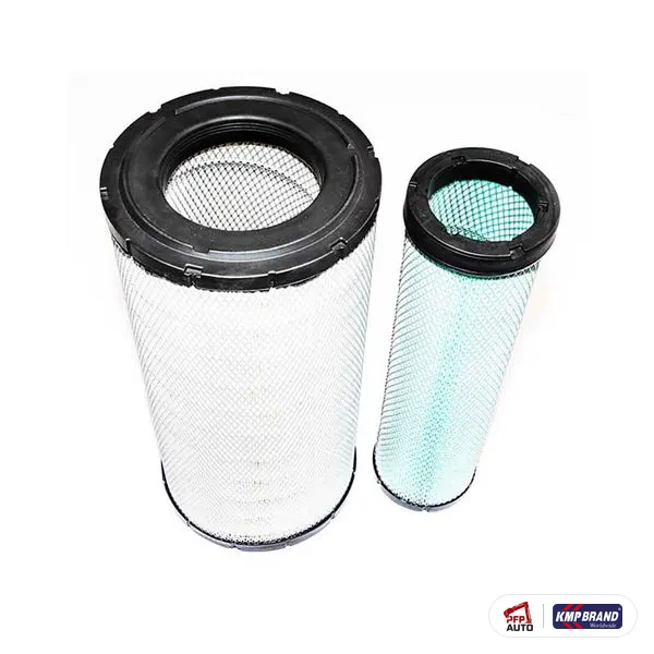 Filtru aer complet (interior și exterior) KMP Brand pentru Komatsu®, cod 600-185-4100