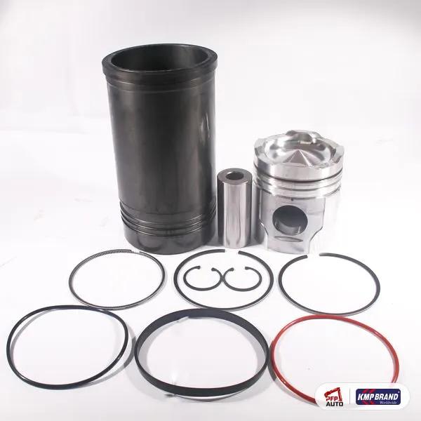 Kit piston, cămașă și segmenți KMP Brand, pentru Komatsu®, cod KMP6128E