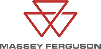 Sigla Massey Ferguson, afișată în scop informativ